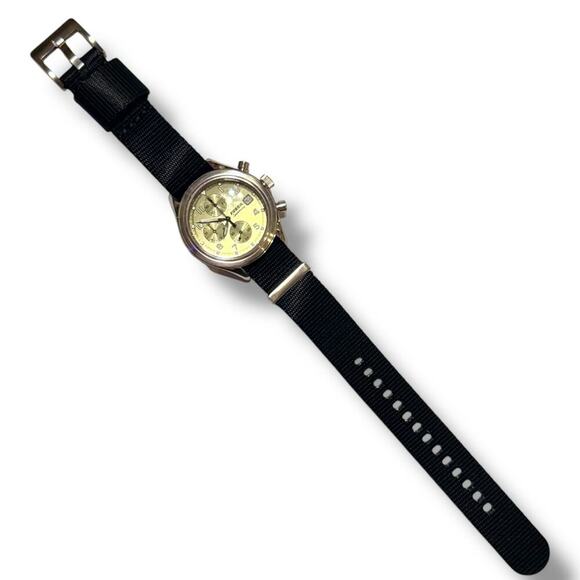 Fossil Arkitekt Chronograph Watch Mens Speedway Sage Dial NATO Strap WORKS - Picture 5 of 9